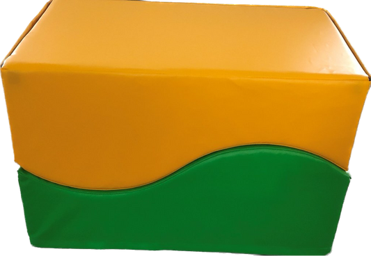 Folding wave mat, compact, soft play equipment