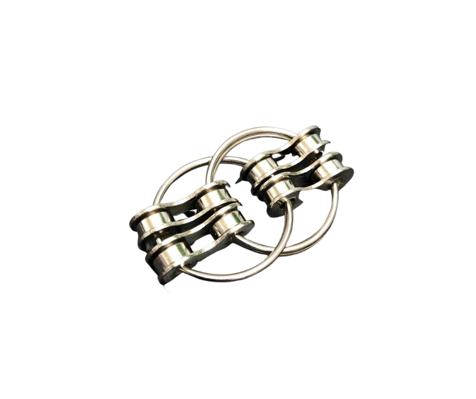 Kaiko Loop Fidget - double link silver