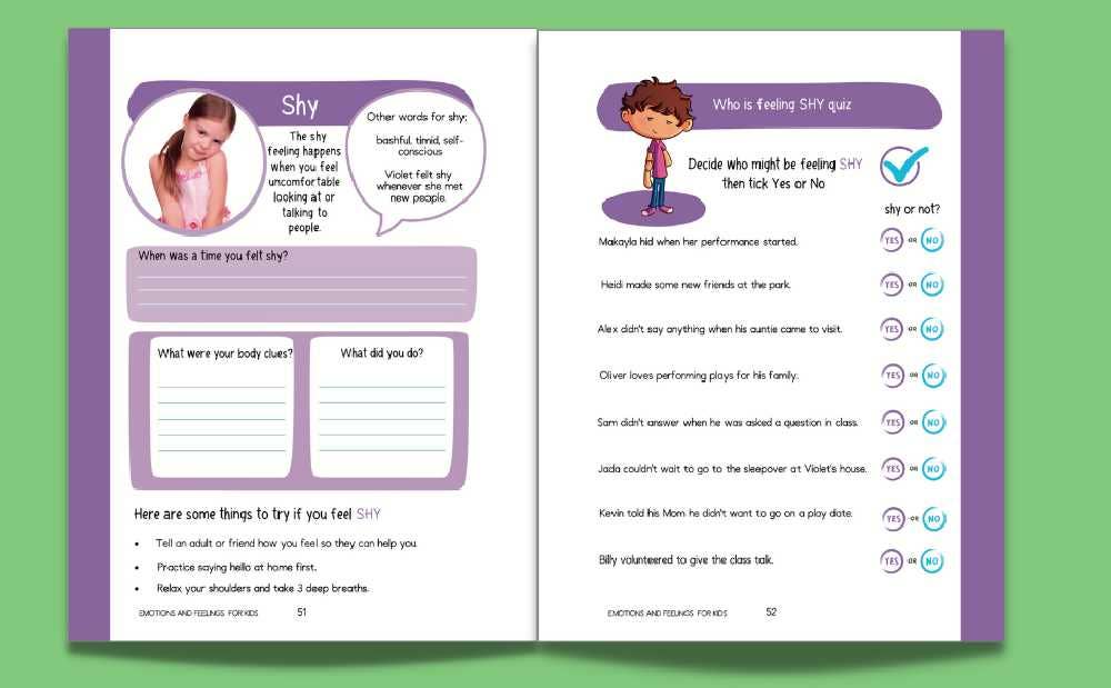 Emotions and Feelings for Kids Workbook