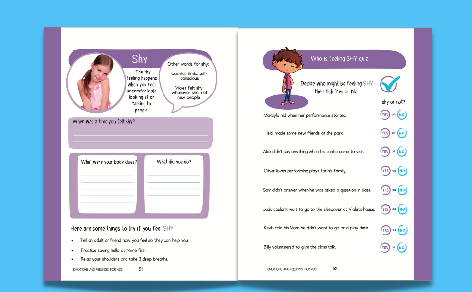 Emotions and Feelings for Kids Workbook