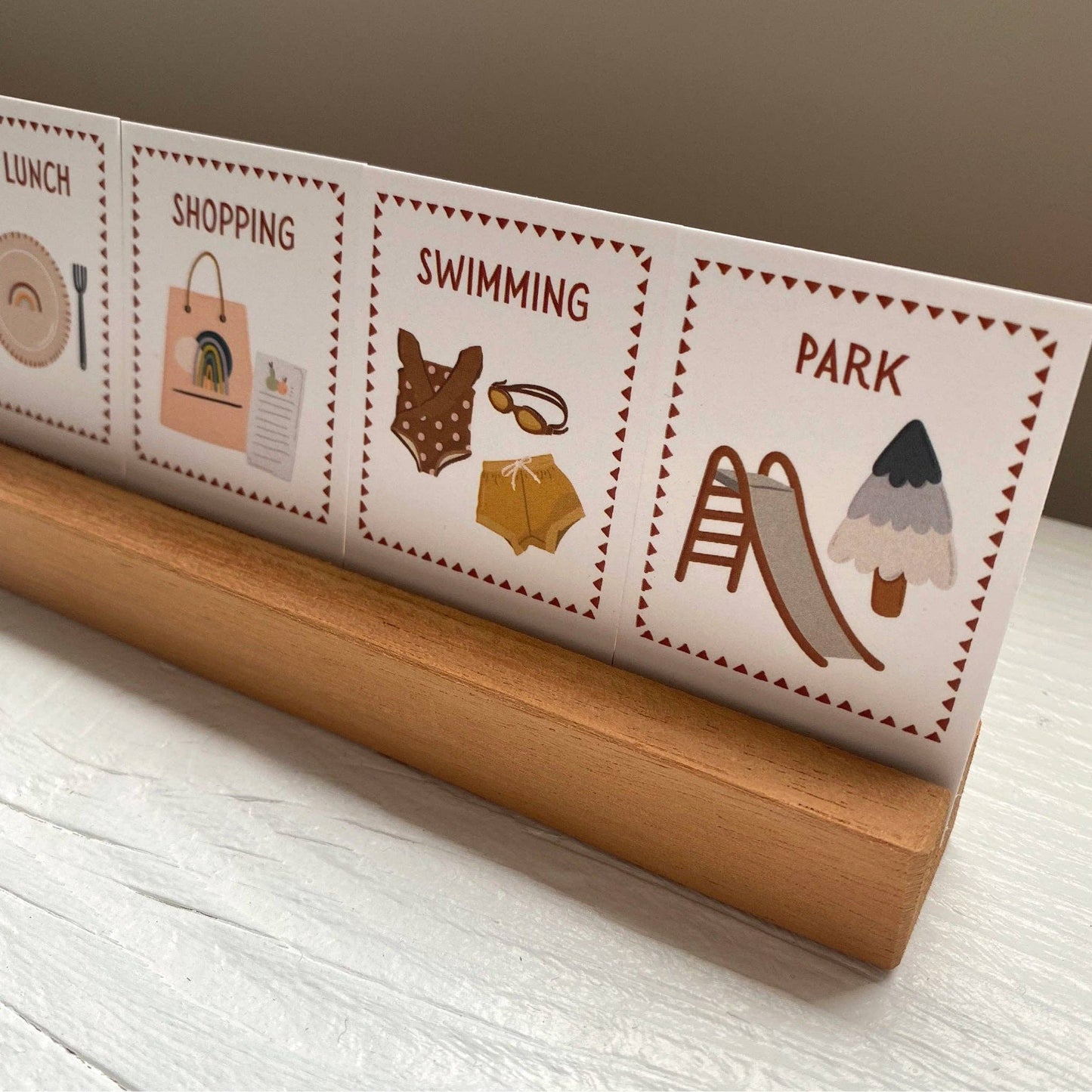 Compact 72 Daily Routine Cards & Display Stand