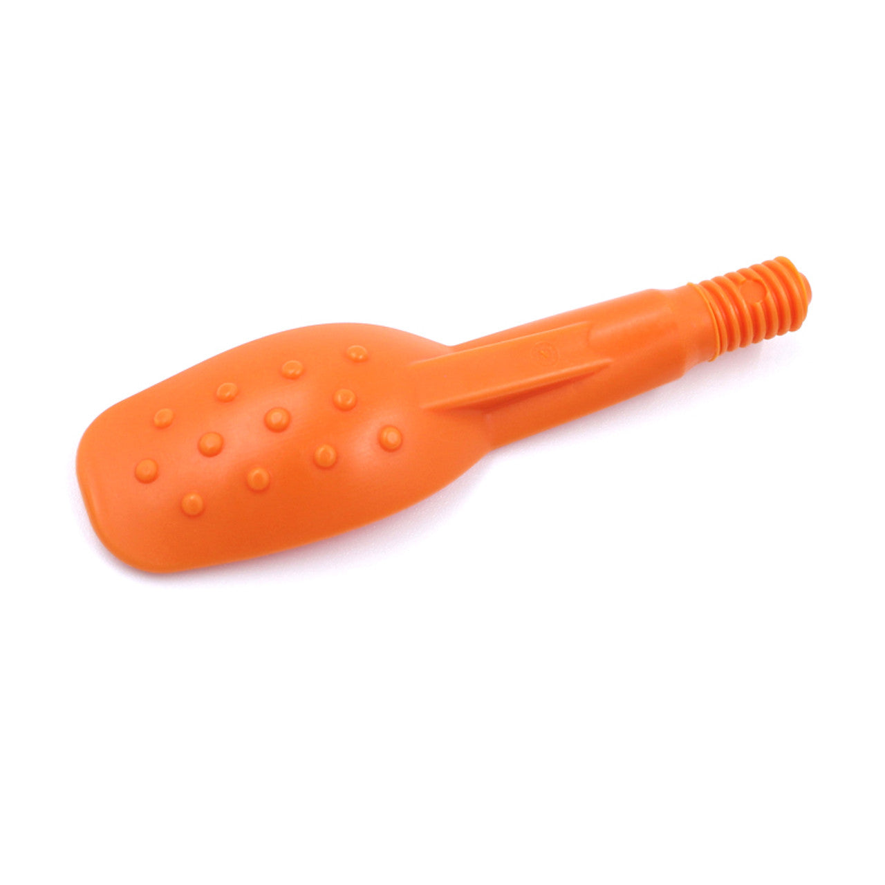 ARK large orange textured spoon tip bottom bumpy side