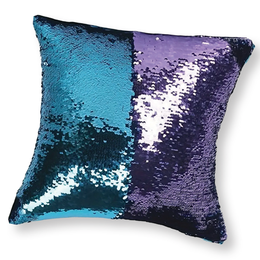 Sensory Sequin Cushion - Blue + Purple | Jellystone Designs