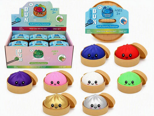 Mystery Squishy Dumpling Bun | Blind Box Sensory Toy