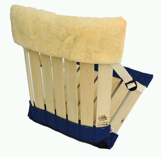 HowdaHug seat with fleece cover on back