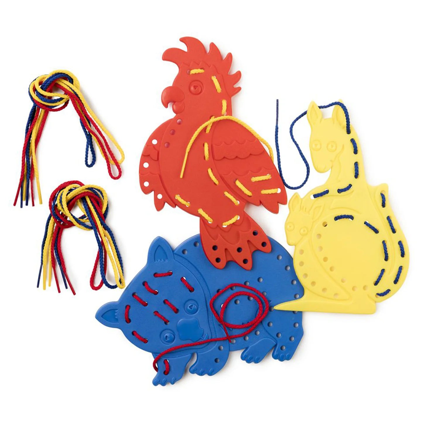 Australian Animals Lacing Shapes
