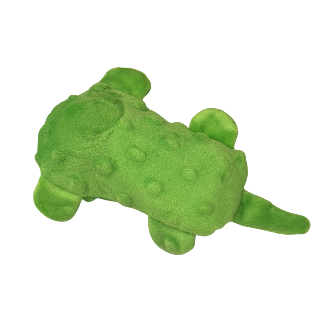 Green turtle Senseez Soothable, a vibrating handheld sensory massager with soft tactile tentacles for calming and focus.