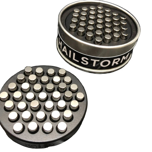 Black Hailstorm fidget- disc with pins