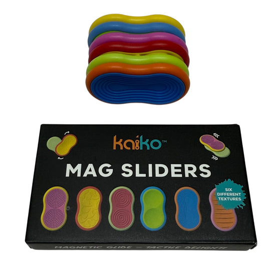 Kaiko Mag Sliders - Six Interchangeable Magnetic Textured Pad Fidgets