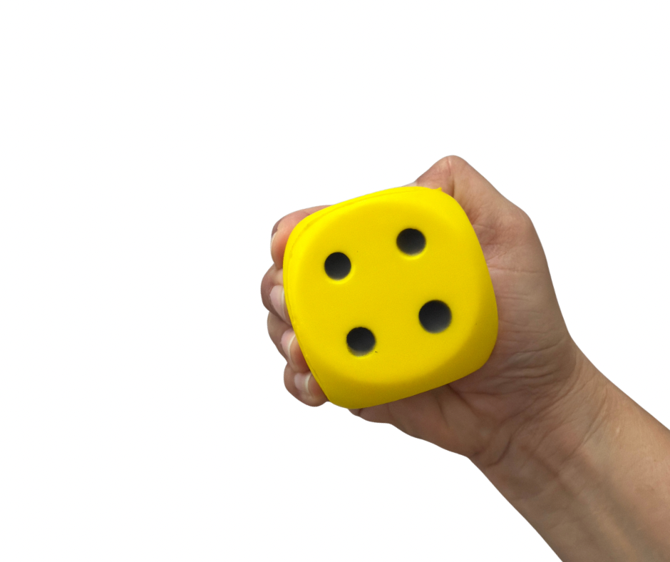 Dice Stress Ball - Sensory Fidget Toy for Focus & Stress Relief
