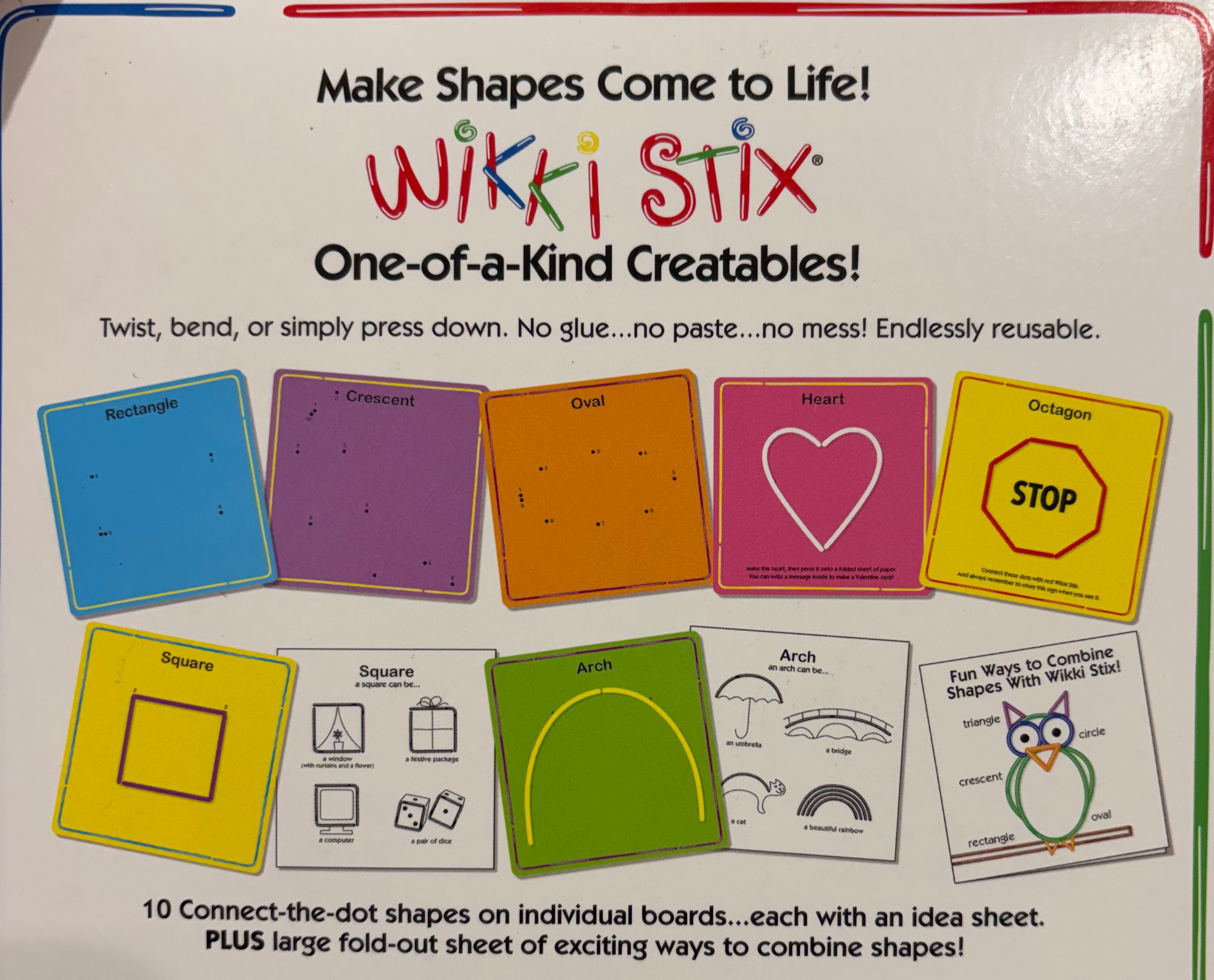 Wiki Stix Rabbit Wikki Stix Basic Shapes - Sensory Play Store