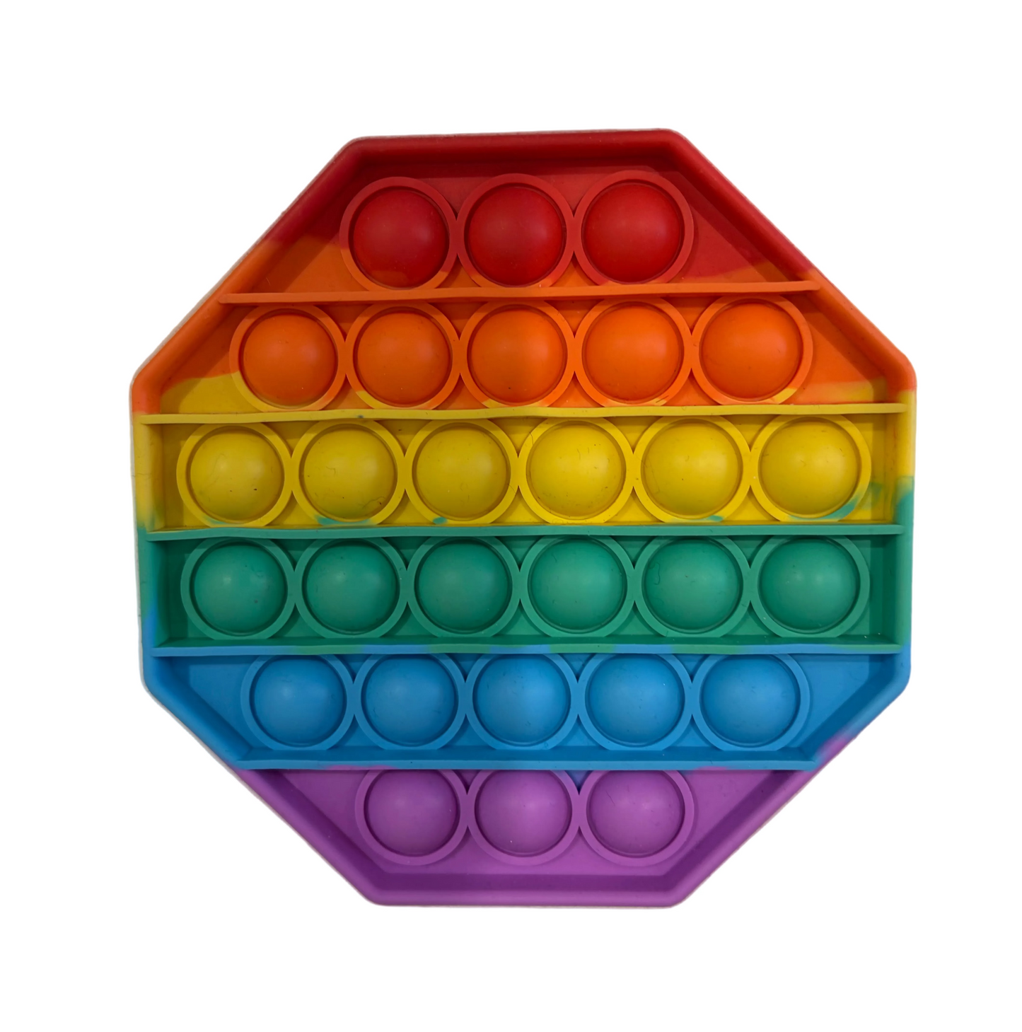 Rainbow push pop it circle