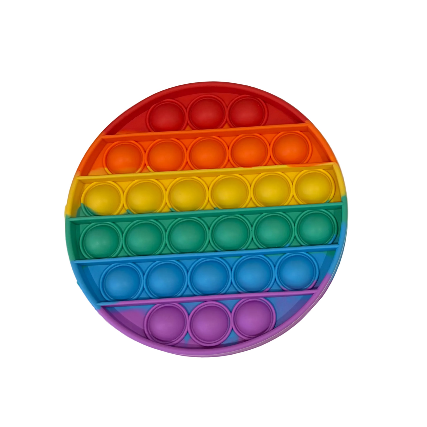 Rainbow push pop it circle