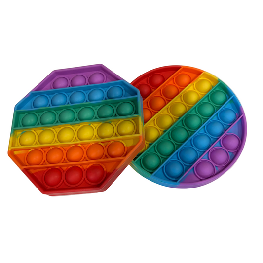Rainbow push pop it circle