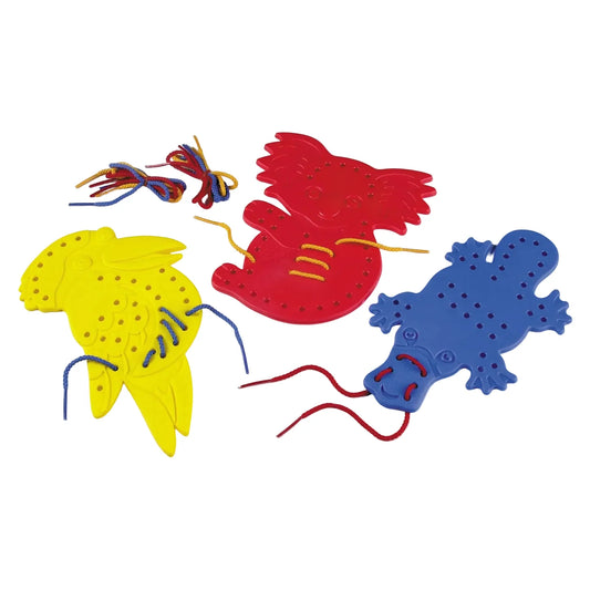 Australian Animals Lacing Shapes