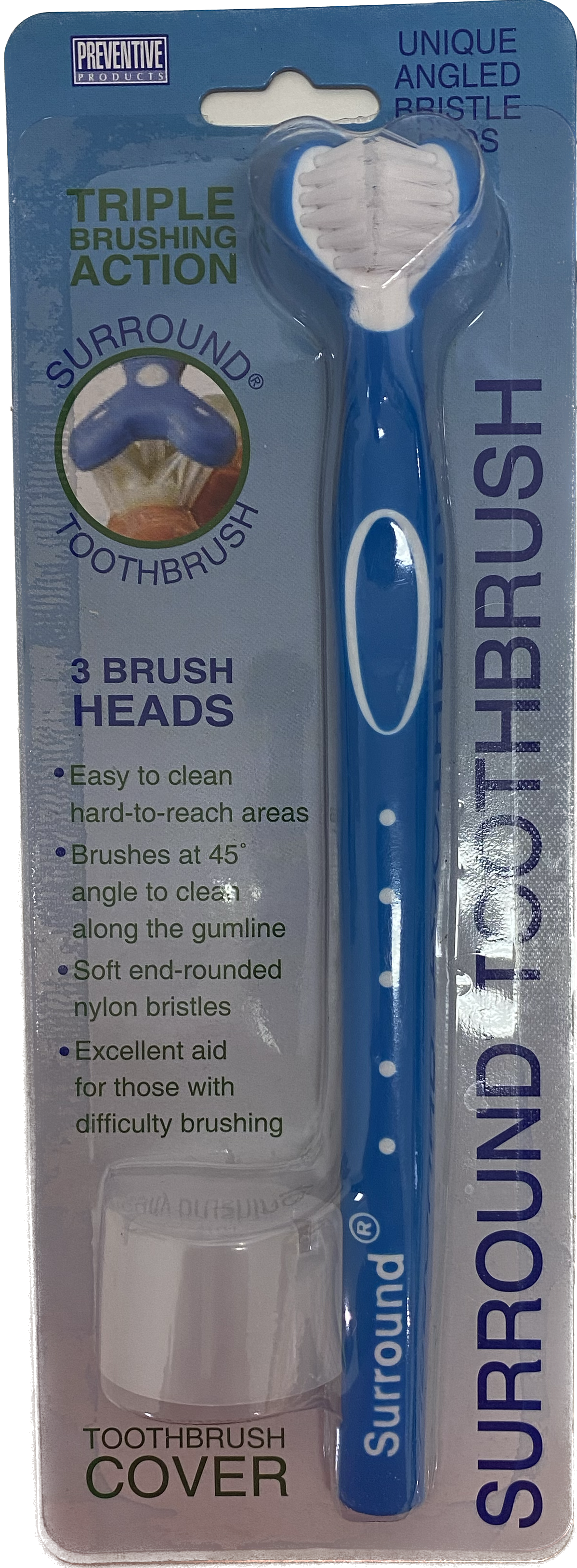 surround toothbrush blue