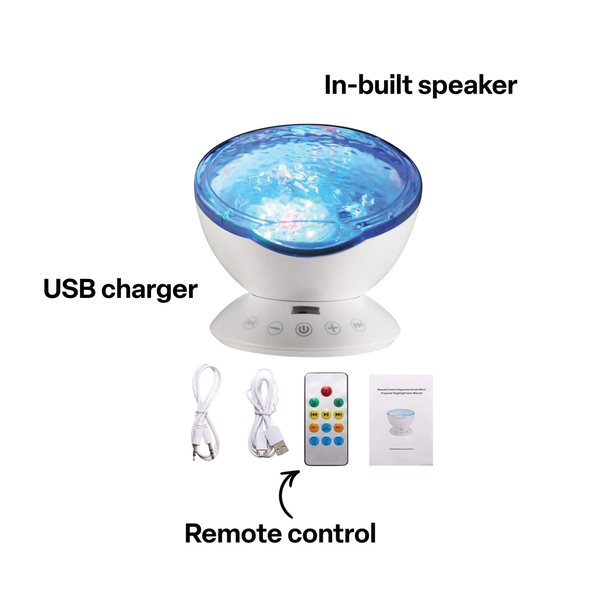 Ocean Wave Projector and Speaker