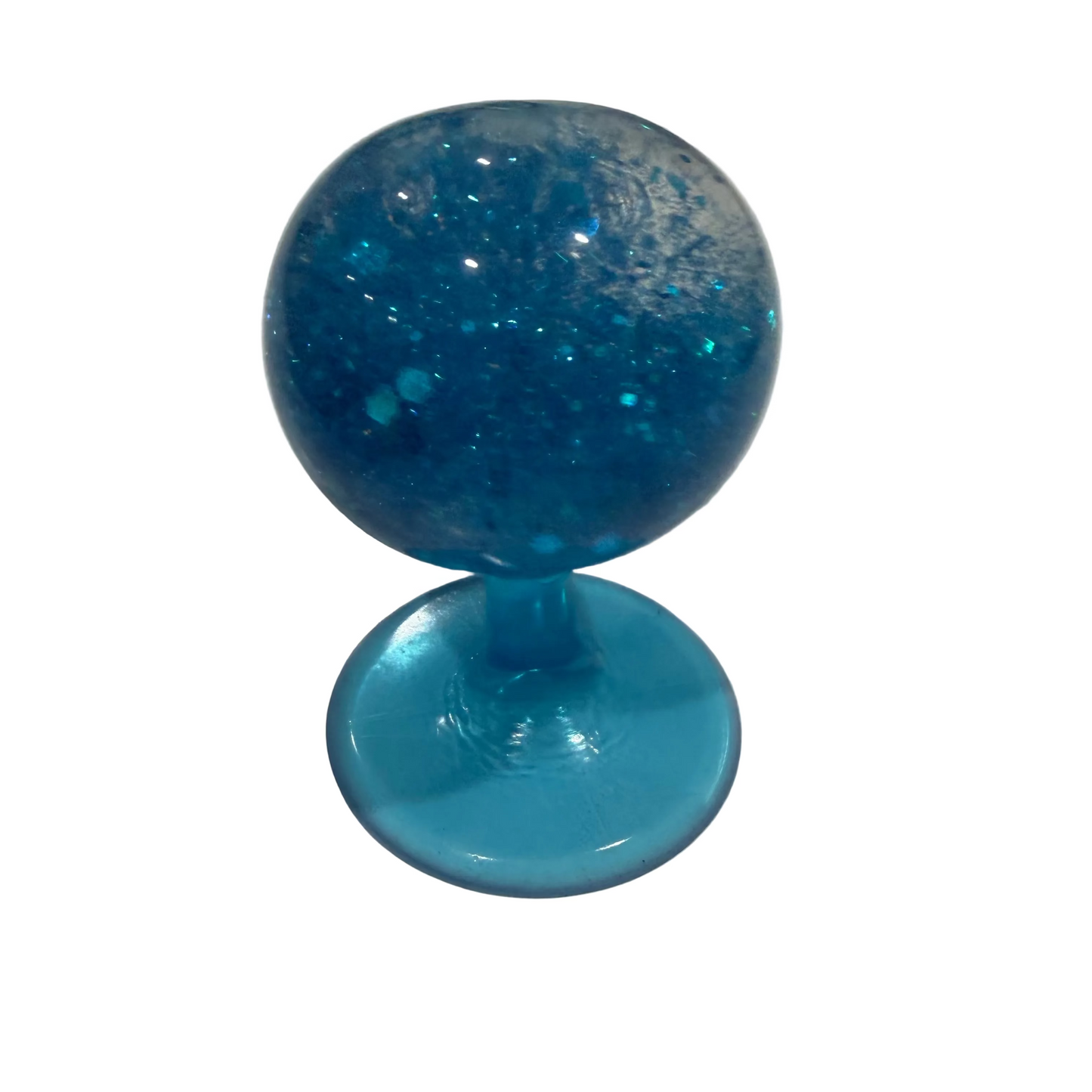 Squeeze Suction Mount Glitter Globe