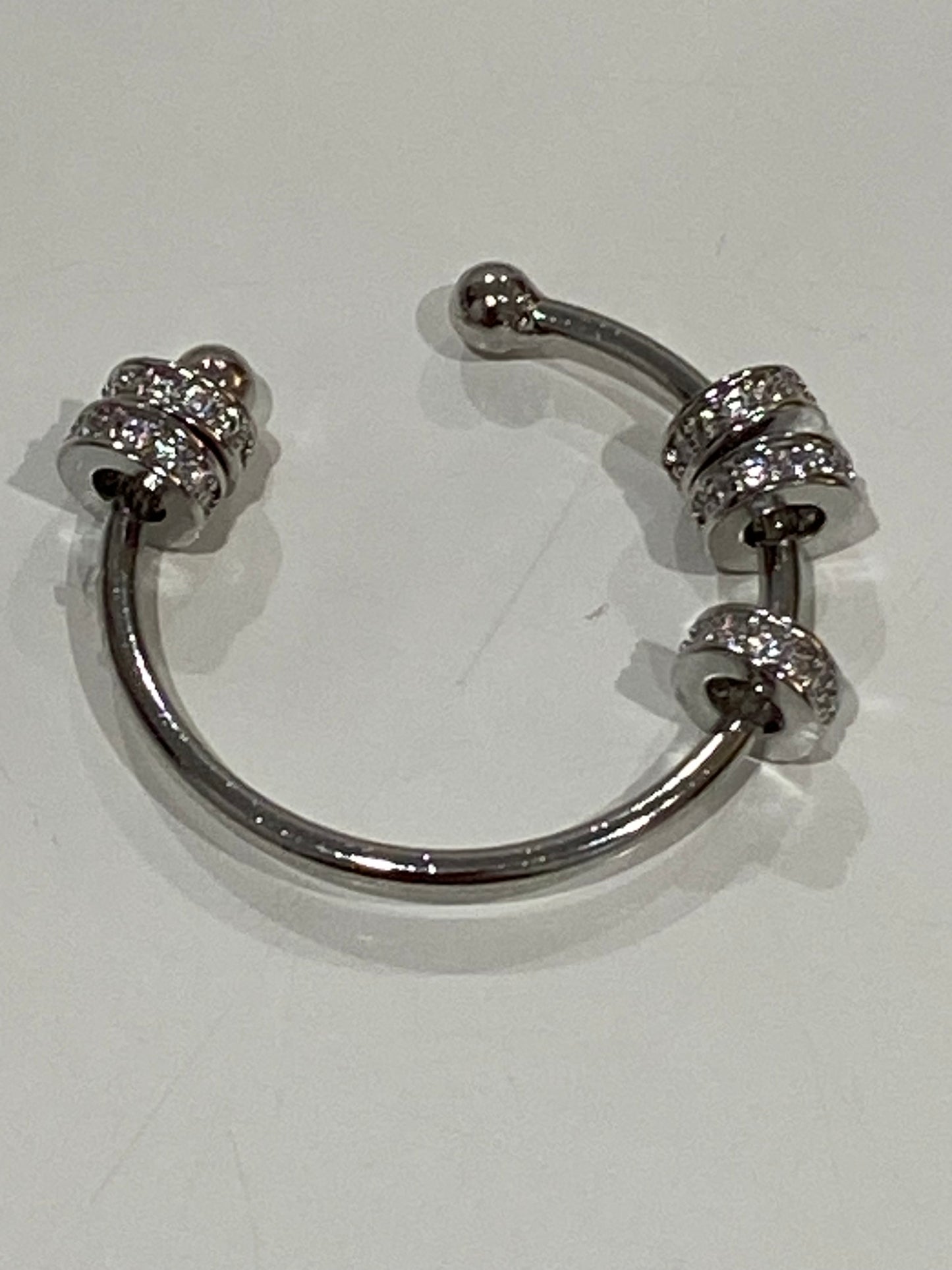 Axia Diamante Fidget Ring - Sterling Silver