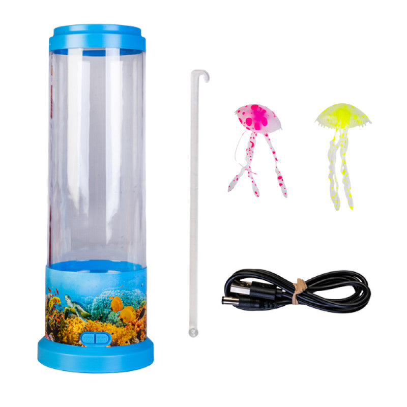 Image showing what comes with the Jellyfish Lamp on a white background