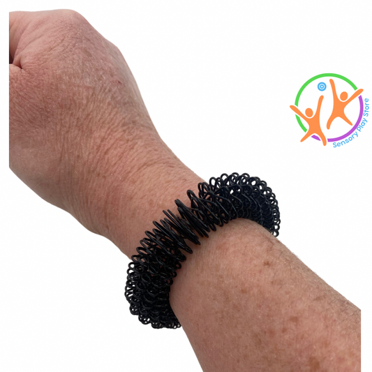 Wearing the Medium Wrist Spikey Sensory Play Store