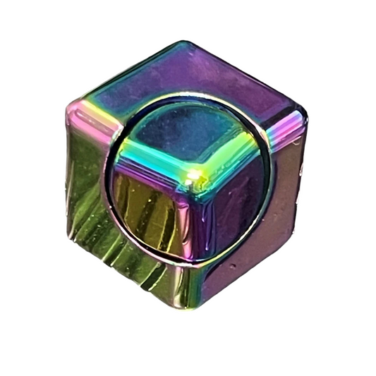 Oil slick spinning fidget cube