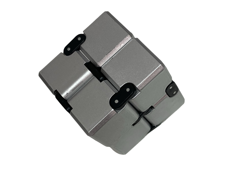 Infinity Silver Cube Kaiko Infinity Cube Silver 108g | Lightweight Fidget Toy | Sensory Play ...