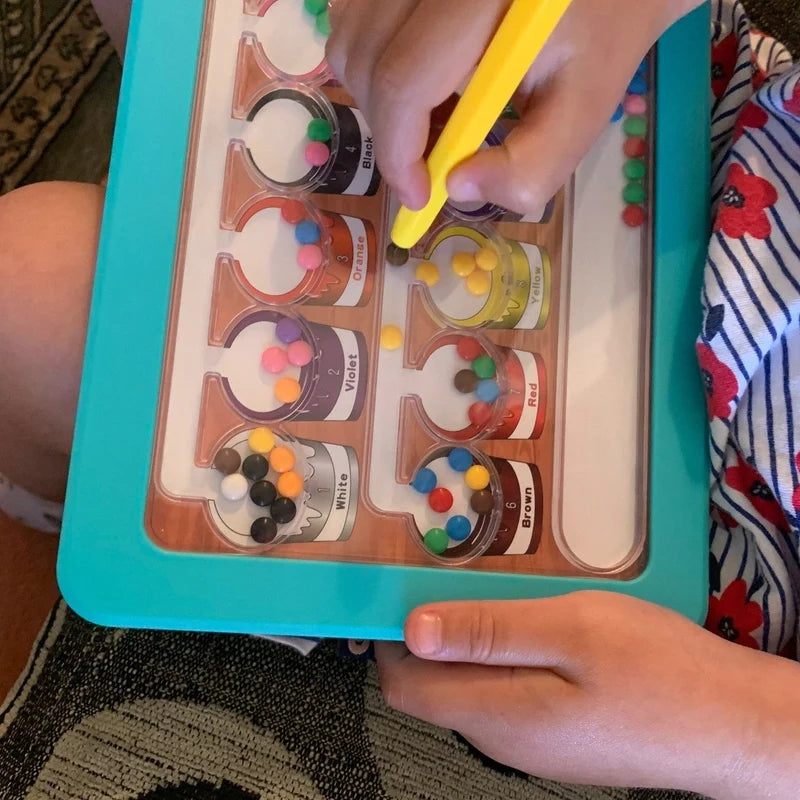Magnetic Colour & Number Maze
