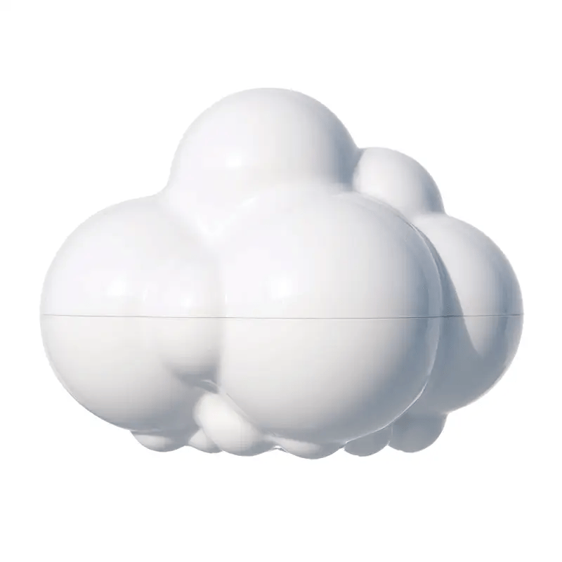 White Plui rain cloud bath toy that opens