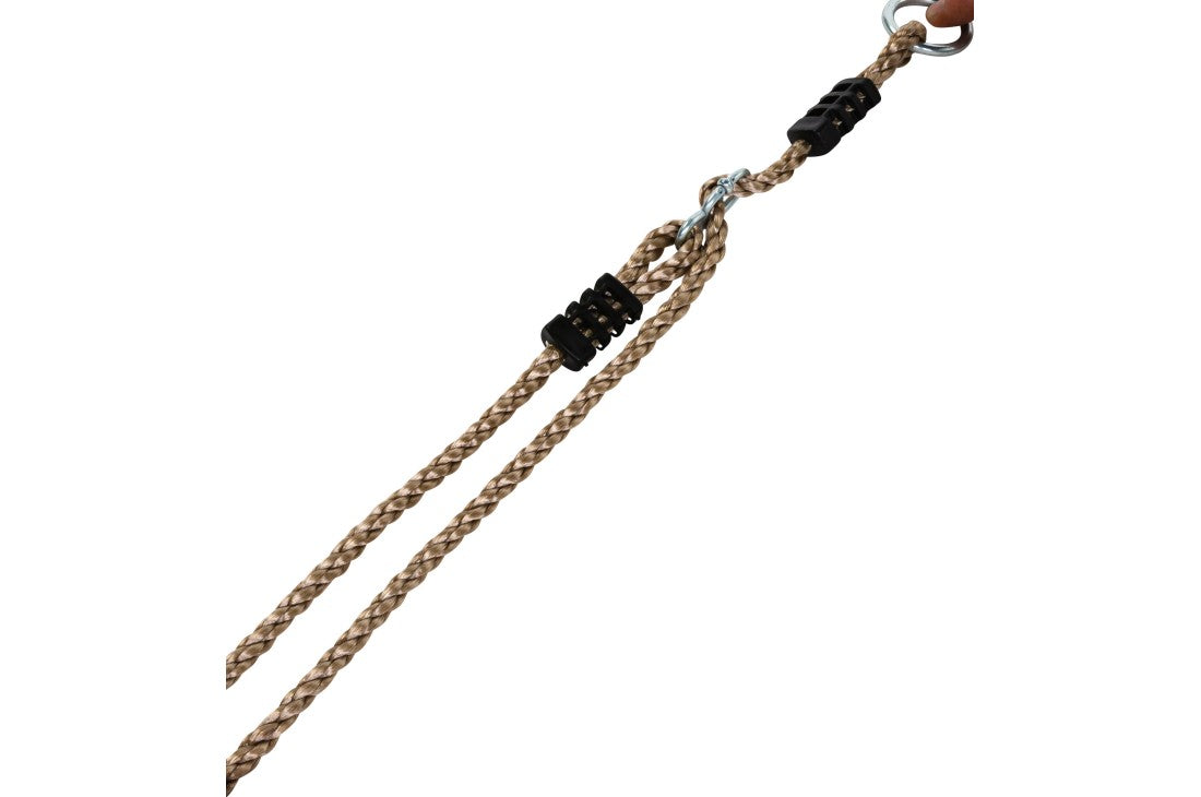 Rope with braided design on a white background