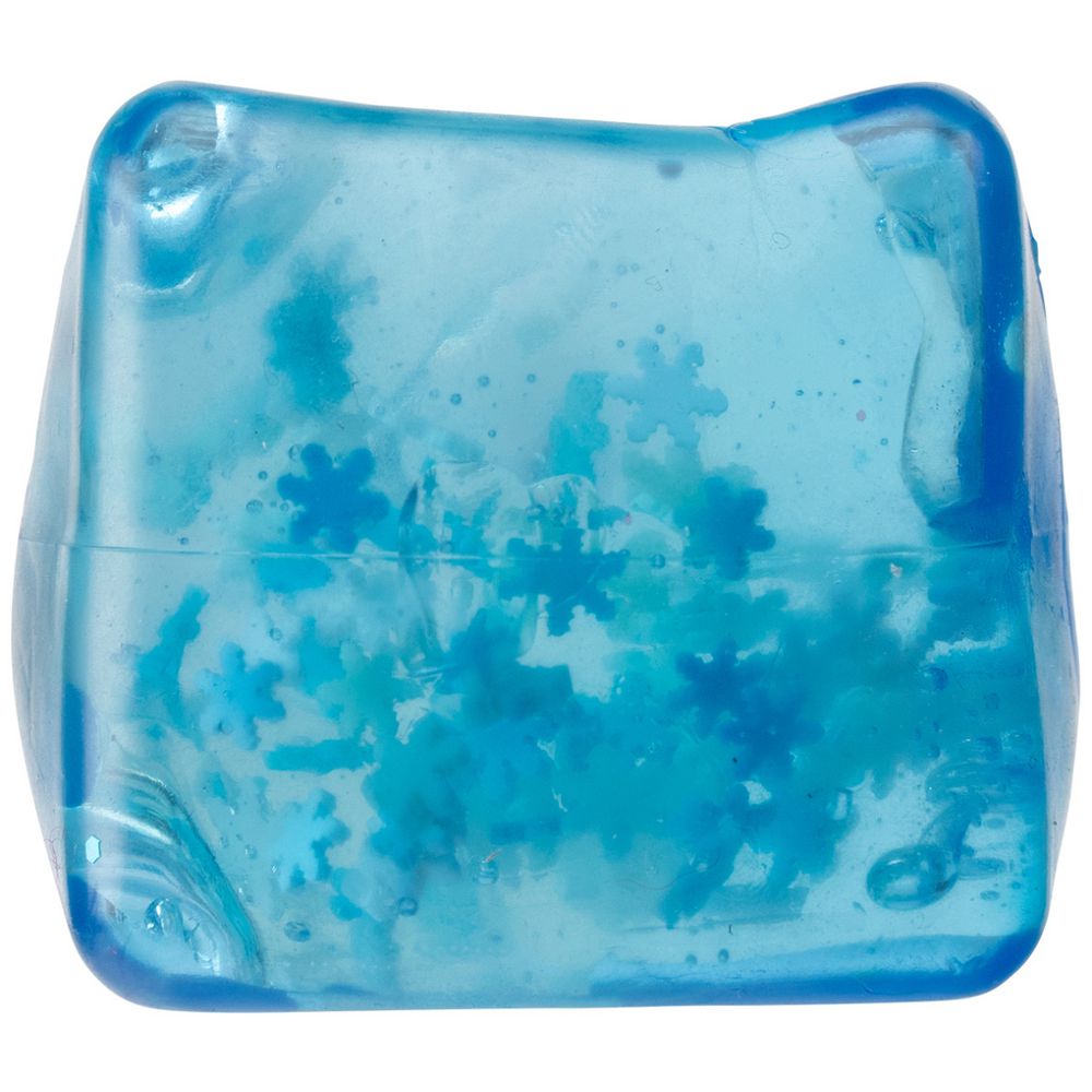 Blue snowflake filled jelly cube by Sensory Sprouts 