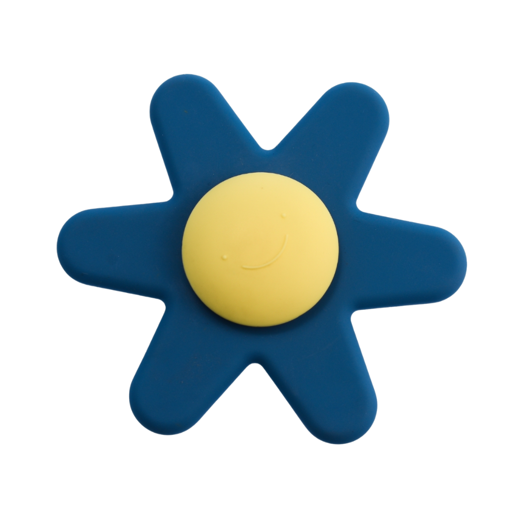 Blue Silicone Daisy Spinner