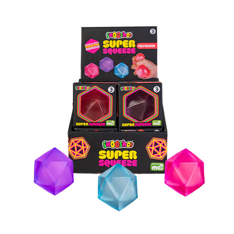 Smoosho's Polyhedron Sensory Jelly Cube display box