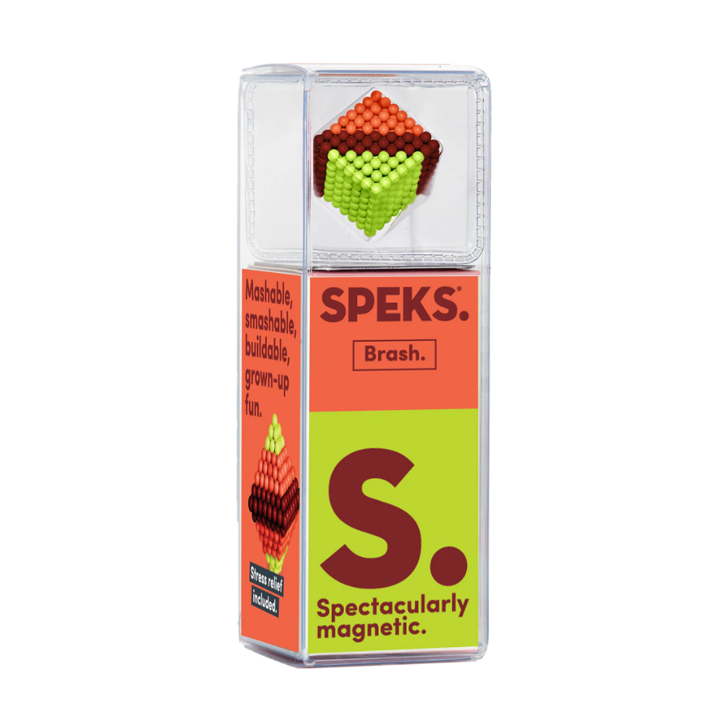 Speks Bold Brash set in packaging on a white background