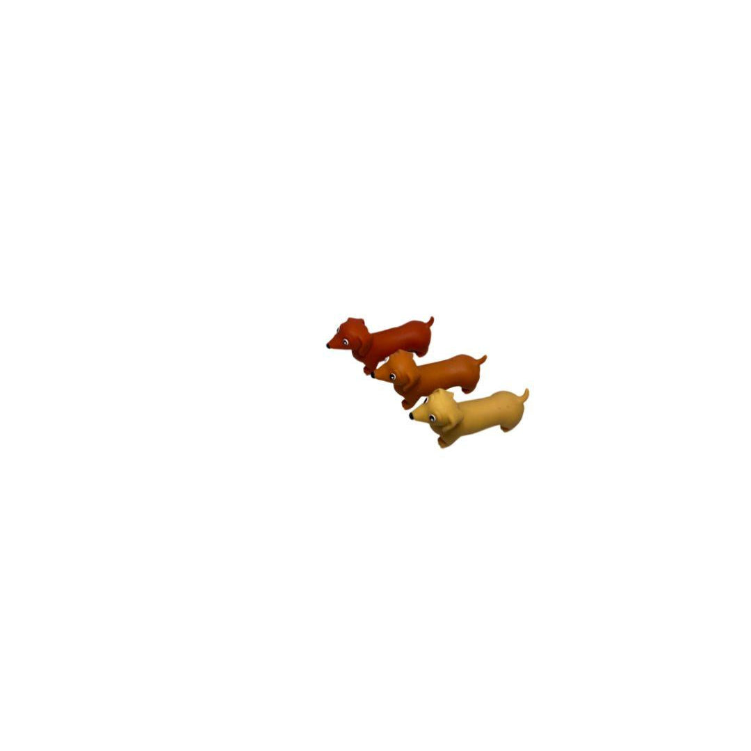 3 stretchy sausage dogs sand filled