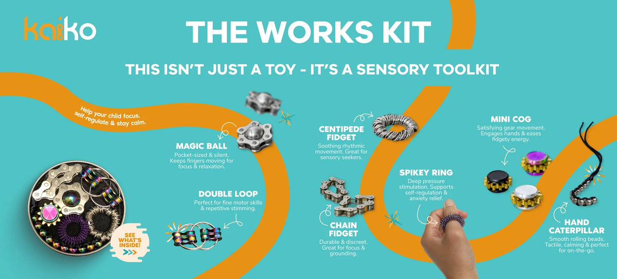 The Works Metal Fidget Kit - Kaiko