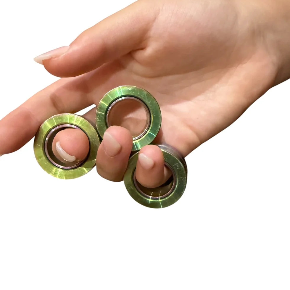 Kaiko Metal Magnetic Fidget Rings TRI