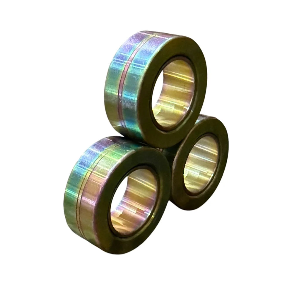 Kaiko Metal Magnetic Fidget Rings TRI