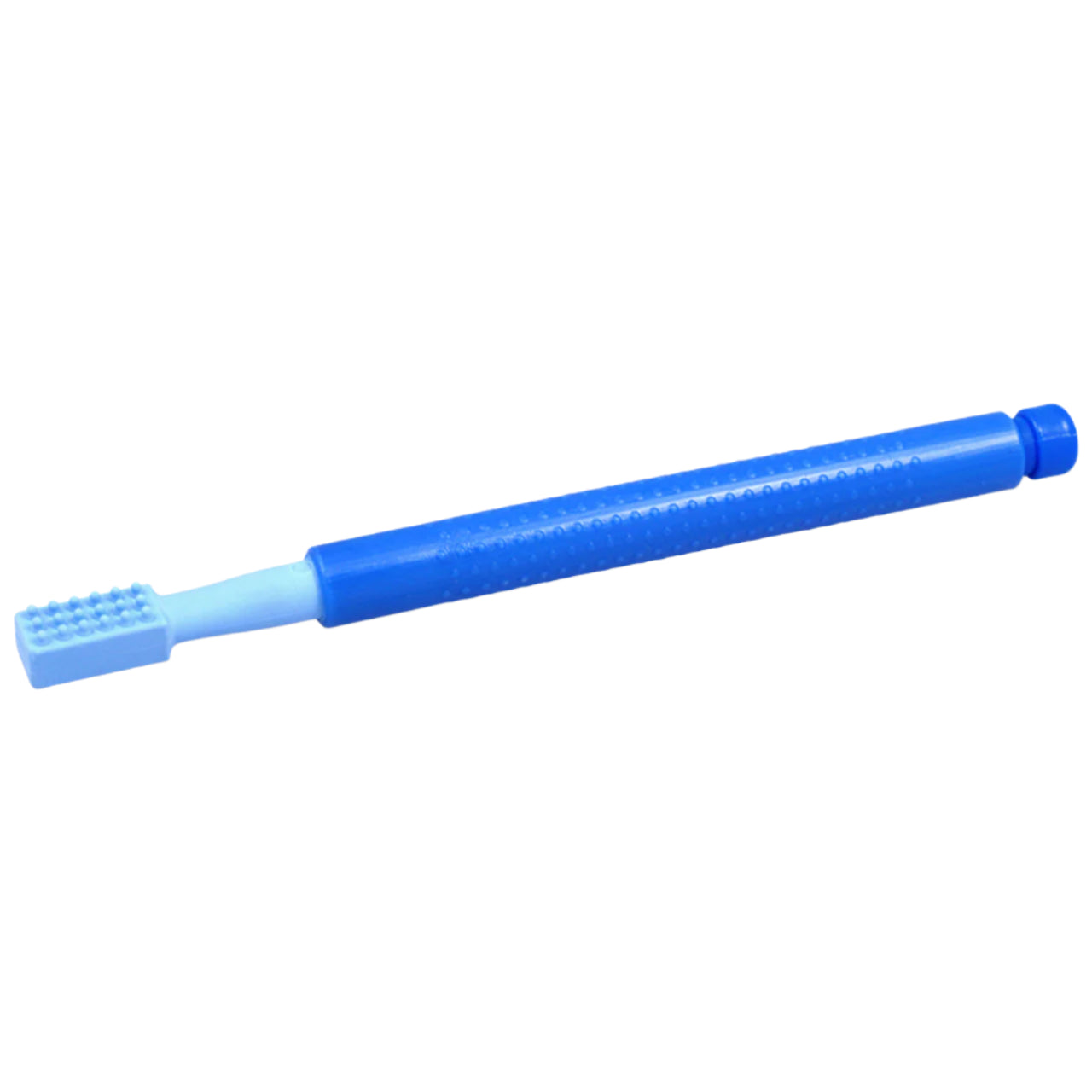 ARK Z-Vibe® Vibrating Oral Motor Tool looks like a blue pencil with a small rectangular probe