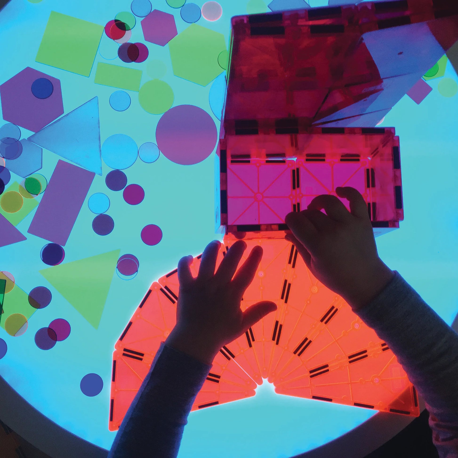 LED Light panel with shapes on top buy Sensory Play Store