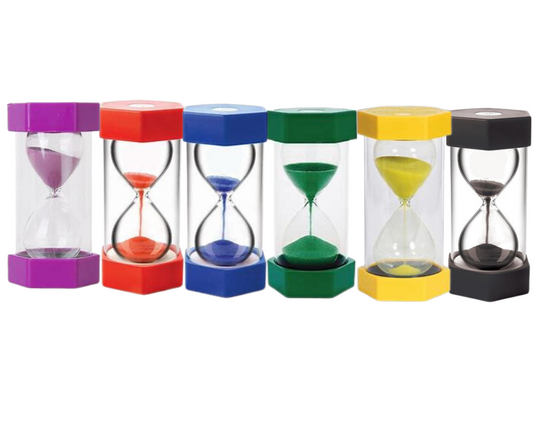 Visual Sand Timers-set of 6