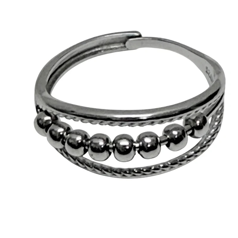 Sterling Silver adjustable Nyra fidget ring- buy australia
