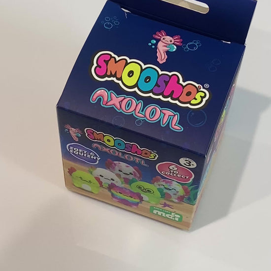 Video of Smoosho's Axolotl being unboxed and squished