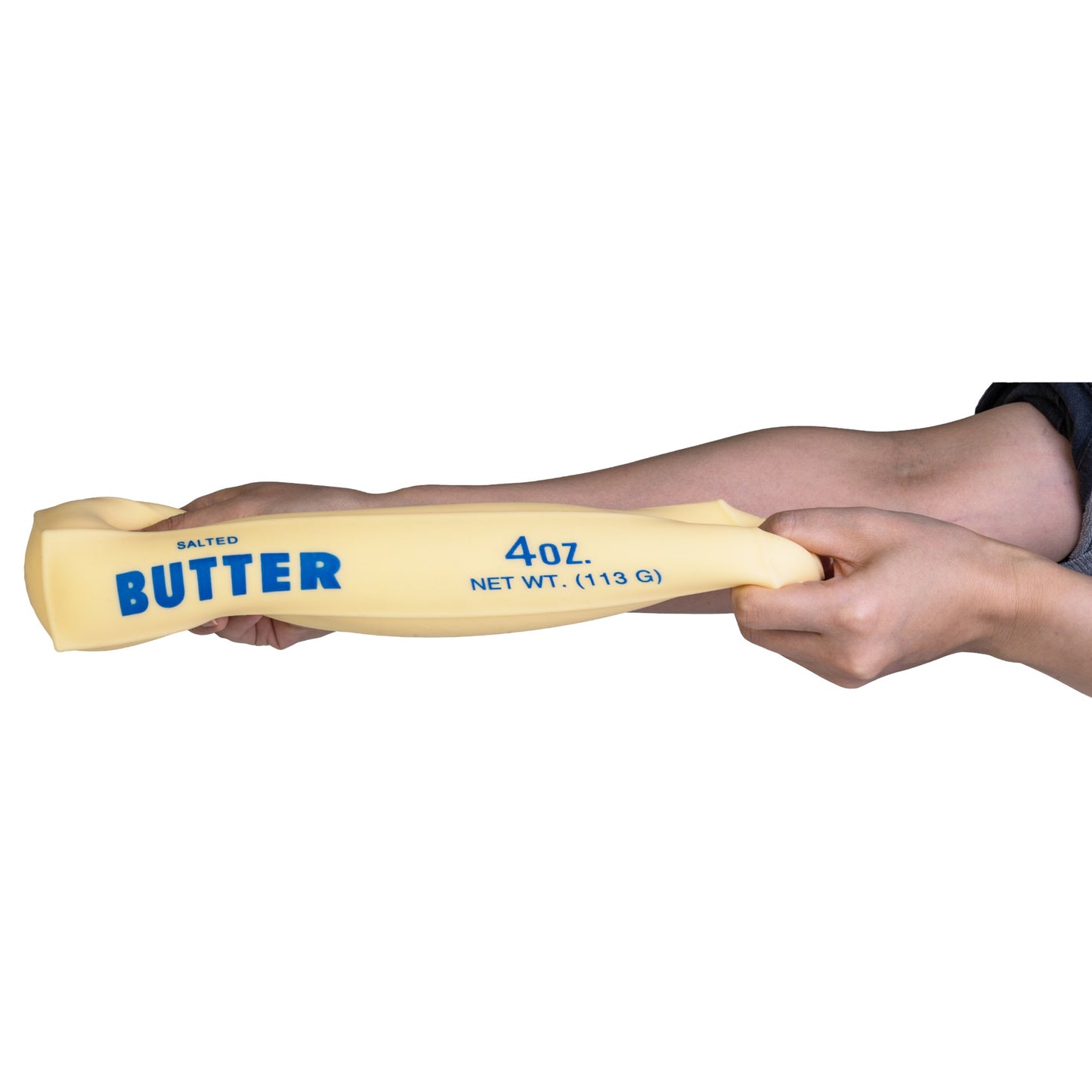 Jumbo Butter Squishy stick with 'Butter' text on a white background