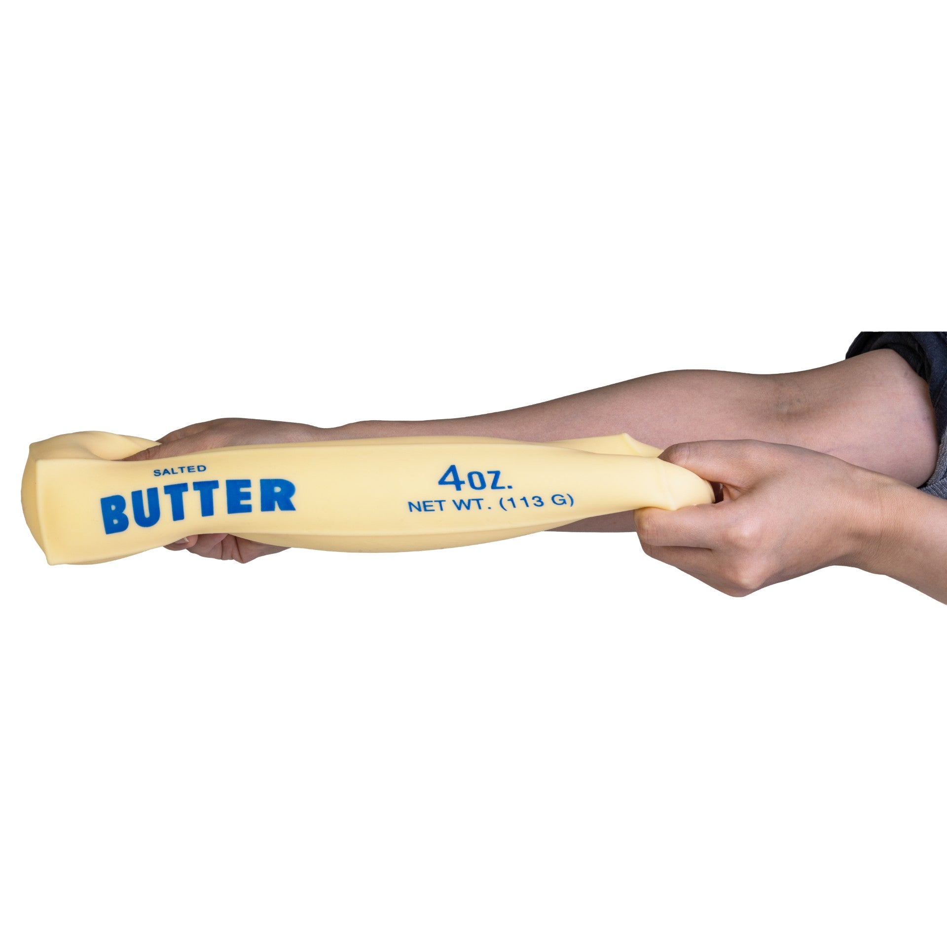 Jumbo Butter Squishy stick with 'Butter' text on a white background