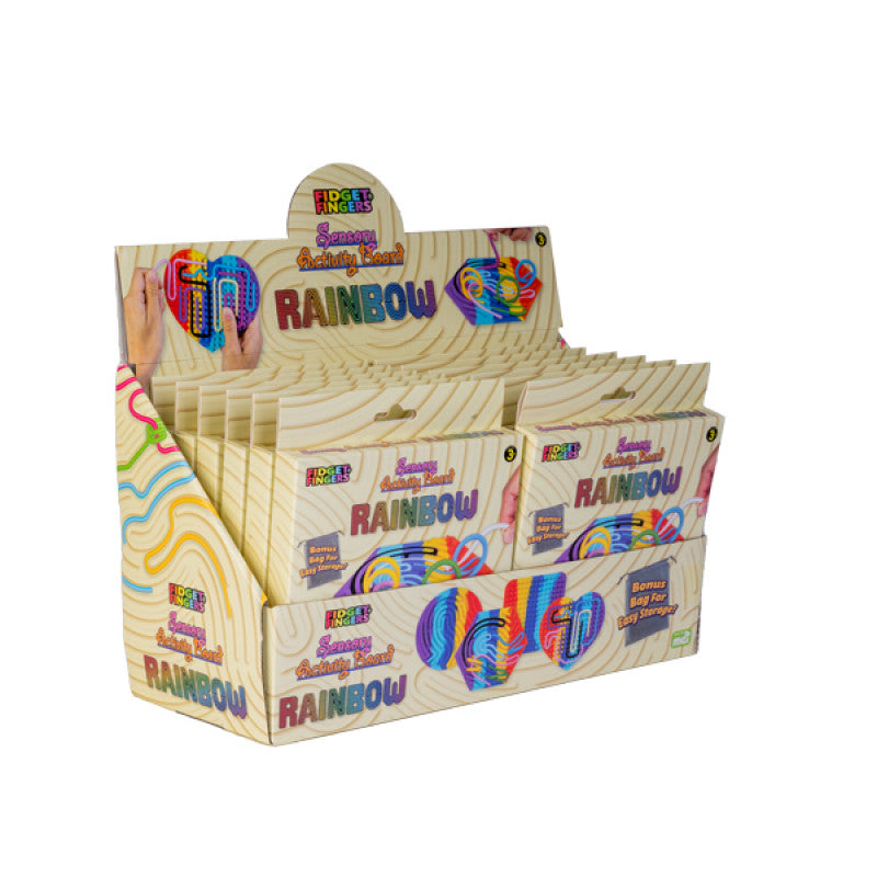 retail display buy the fidget fingers sensory board