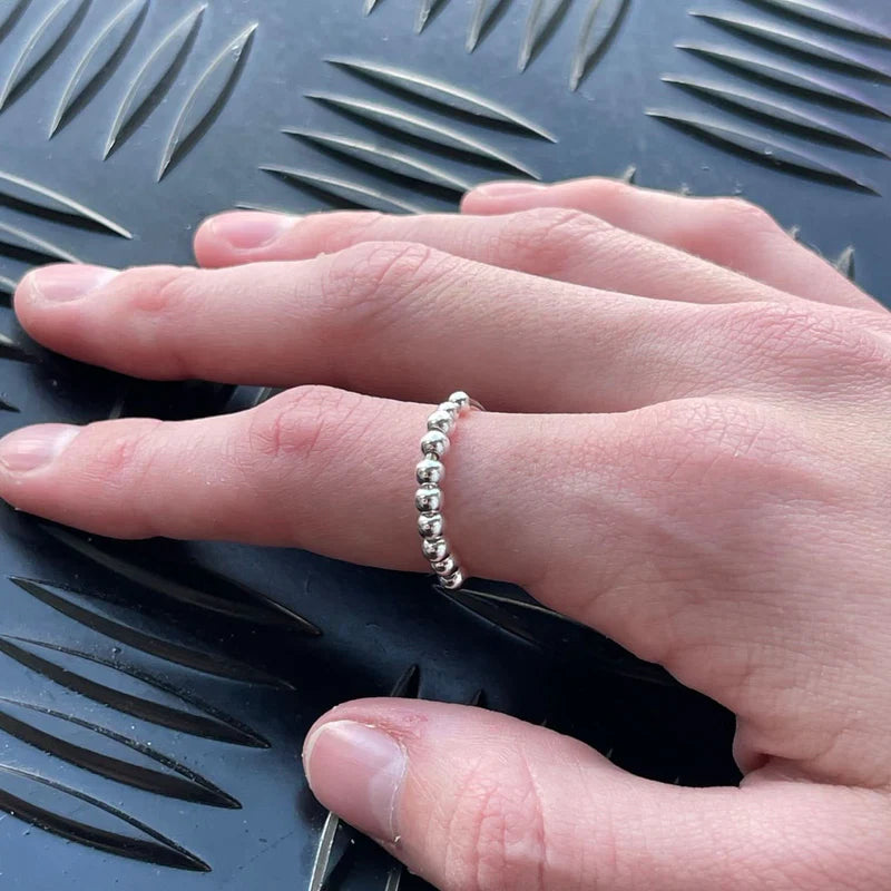 Soho Fidget Ring - Sterling Silver Adjustable
