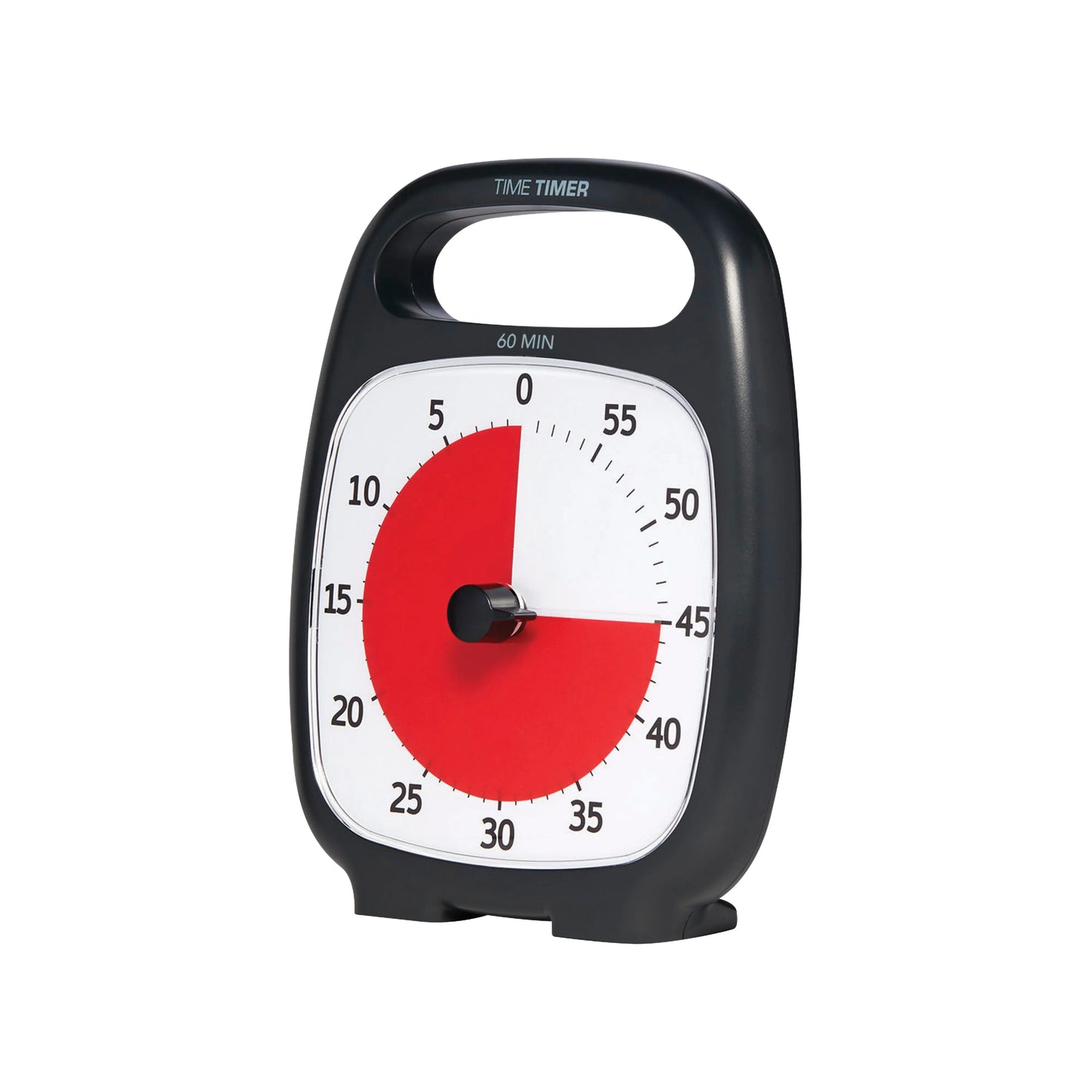 Time Timer 1 hour with a red circle on a white background