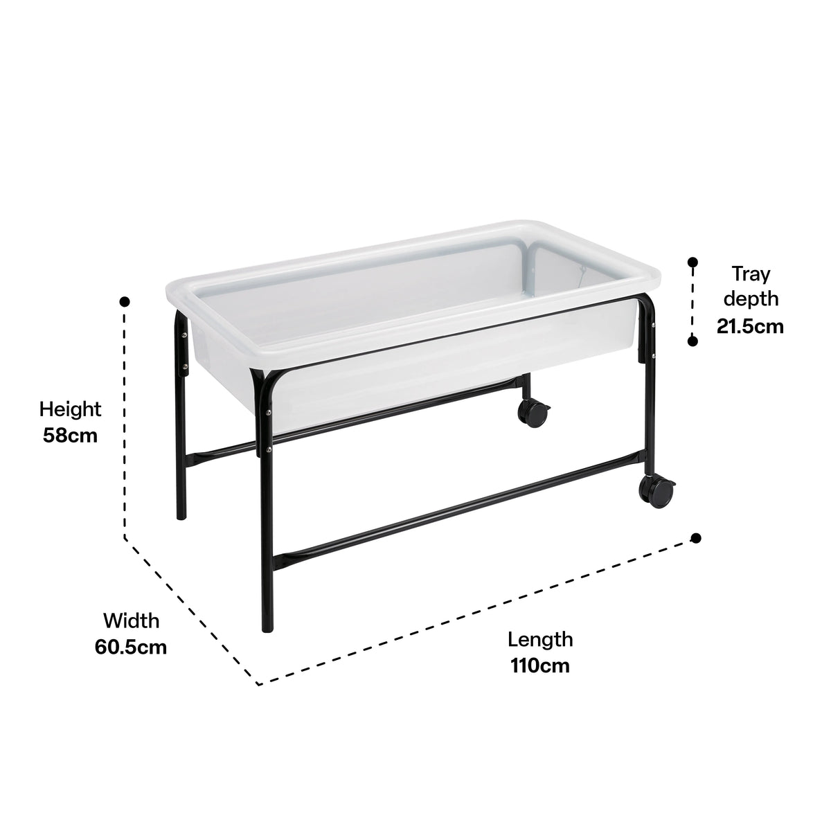 Sand and Water Play Tray with adjustable height