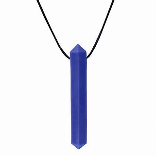 Dark Blue Krypto-Bite Chew Pendent